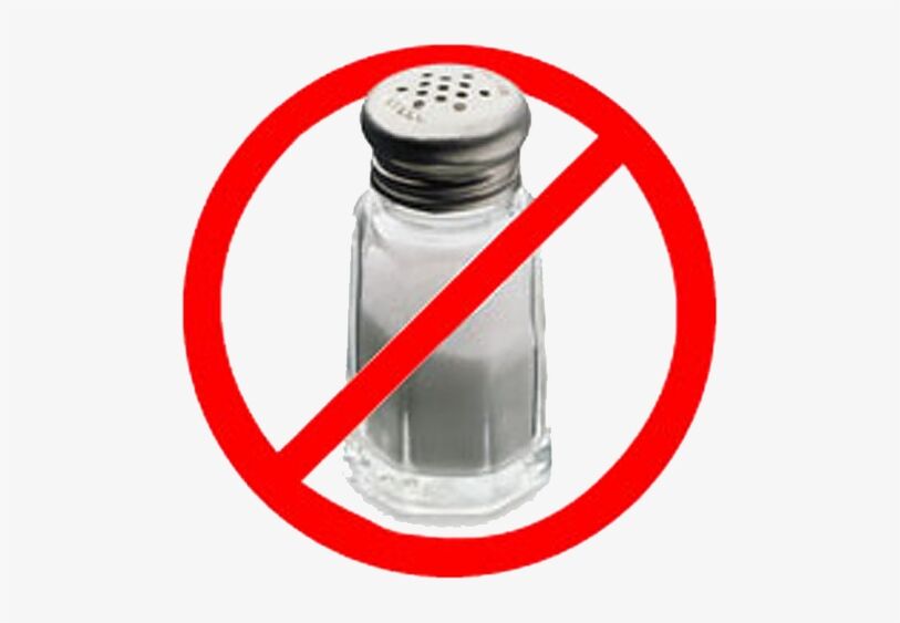 The elimination of salt from your diet will help normalize blood pressure